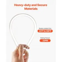 Clear Vinyl Tubing 1/2" ID x 5/8" OD 10FT Plastic PVC Tubing Flexible Hose