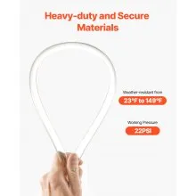 Clear Vinyl Tubing 3/8" ID x 1/2" OD 50FT Plastic PVC Tubing Flexible Hose