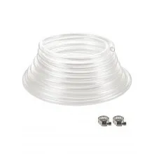 Clear Vinyl Tubing 3/8" ID x 1/2" OD 50FT Plastic PVC Tubing Flexible Hose