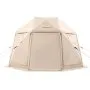 VEVOR Pop up Gazebo Screen Tent, 3.6x3.6 m, 13-Sided Spherical Camping Canopy Tent with Removable Top & Carry Bag, Quick-Set & Bite-Proof, Screen House Sun Shelter for 8-10 Persons, Beige