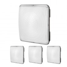 VEVOR 4 Pack LED Canopy Lights, 150W, 16500LM 5000K Daylight Commercial Industrial Outdoor Canopy Lights, 315mm x 315mm Surface Mount Ceiling Lighting for Gas Station Warehouse Garage Street Shop, IP65