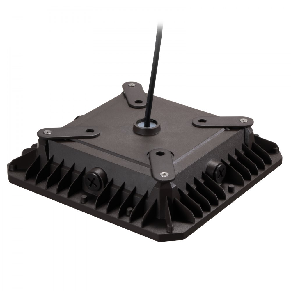 VEVOR 4-pakning LED-taklamper, 80 W, 8800 LM 5000 K dagslys Kommersiell industriell utendørs taklampe, 256 mm x 256 mm utenpåliggende takbelysning for bensinstasjon, lager, garasje, gatebutikk, IP65