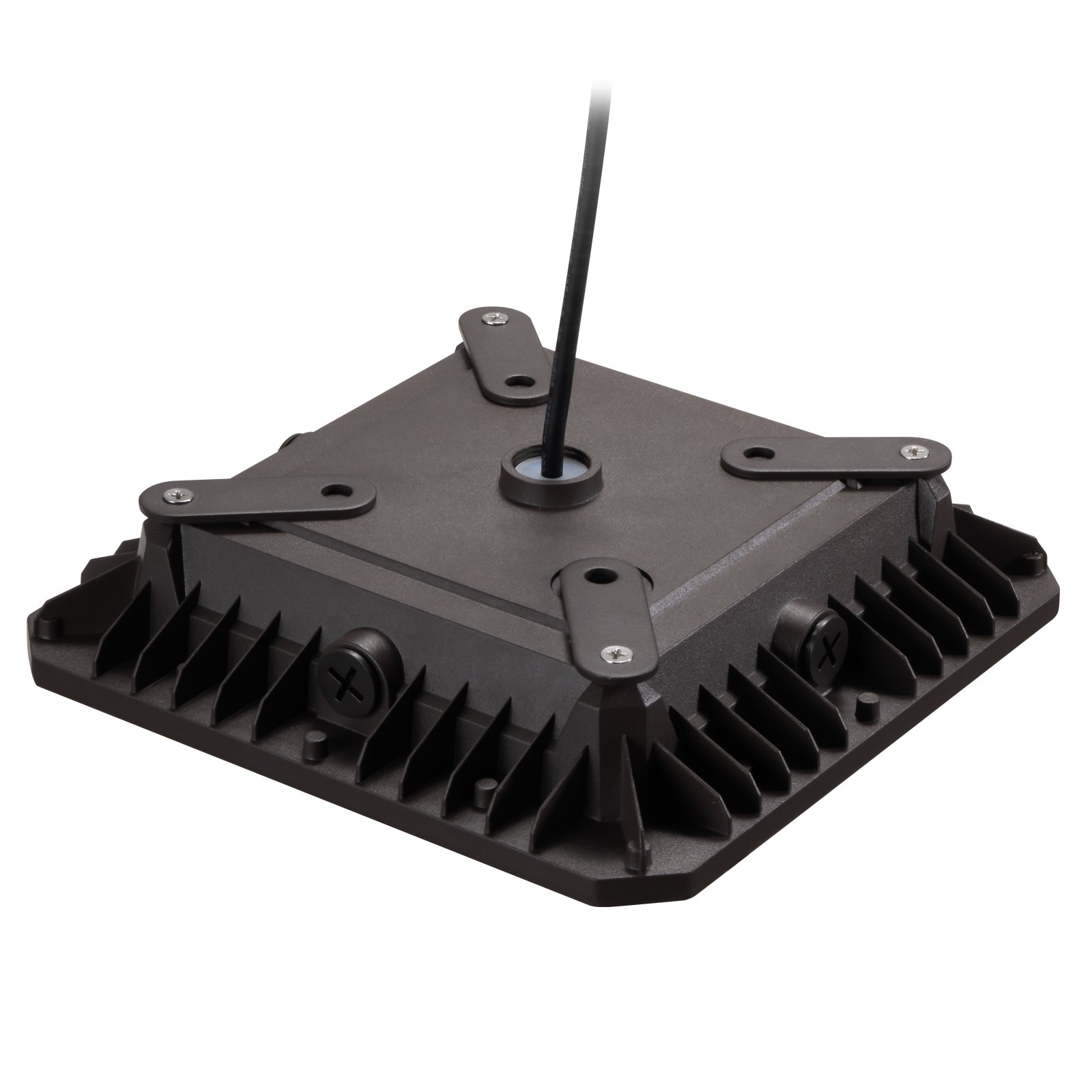 VEVOR 4-pakning LED-taklamper, 80 W, 8800 LM 5000 K dagslys Kommersiell industriell utendørs taklampe, 256 mm x 256 mm utenpåliggende takbelysning for bensinstasjon, lager, garasje, gatebutikk, IP65