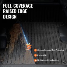 VEVOR Truck Bed Mat Fit 2022-2024 Toyota Tundra TPE Truck Bed Liner Tilbehør