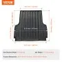VEVOR Truck Bed Mat, Compatible with 2022-2024 Nissan Frontier, TPE Truck Bed Liner Mat Fits for 5 FT Bed, Thick and Heavy-Duty Bed Mat Car Accessories for All-Weather Protection, Prevent Slipping