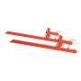 VEVOR Pallet Forks, 907 kg Clamp on Pallet Forks, 109 cm Total Length Heavy-Duty Quick Attach Tractor Fork Compatible with Tractor Attachments, Loader Bucket, and Skid Steer, Orange
