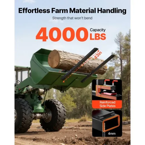 Klem op palletvorken – 4000 lbs, 60 inch lengte Klem op palletvorken – 4000 lbs, 60 inch lengte