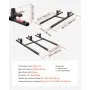 VEVOR Pallet Forks, 2000 lbs Clamp on Pallet Forks, 60-Inch Total Length Heavy-Duty Tractor Fork with Adjustable Stabilizer Bar for Tractor Attachments, Loader Bucket, and Skid Steer, Black