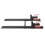 VEVOR Pallet Forks, 1814 kg Clamp on Pallet Forks, 149 cm Total Length Heavy-Duty Tractor Fork with Adjustable Stabilizer Bar for Tractor Attachments, Loader Bucket, and Skid Steer, Black