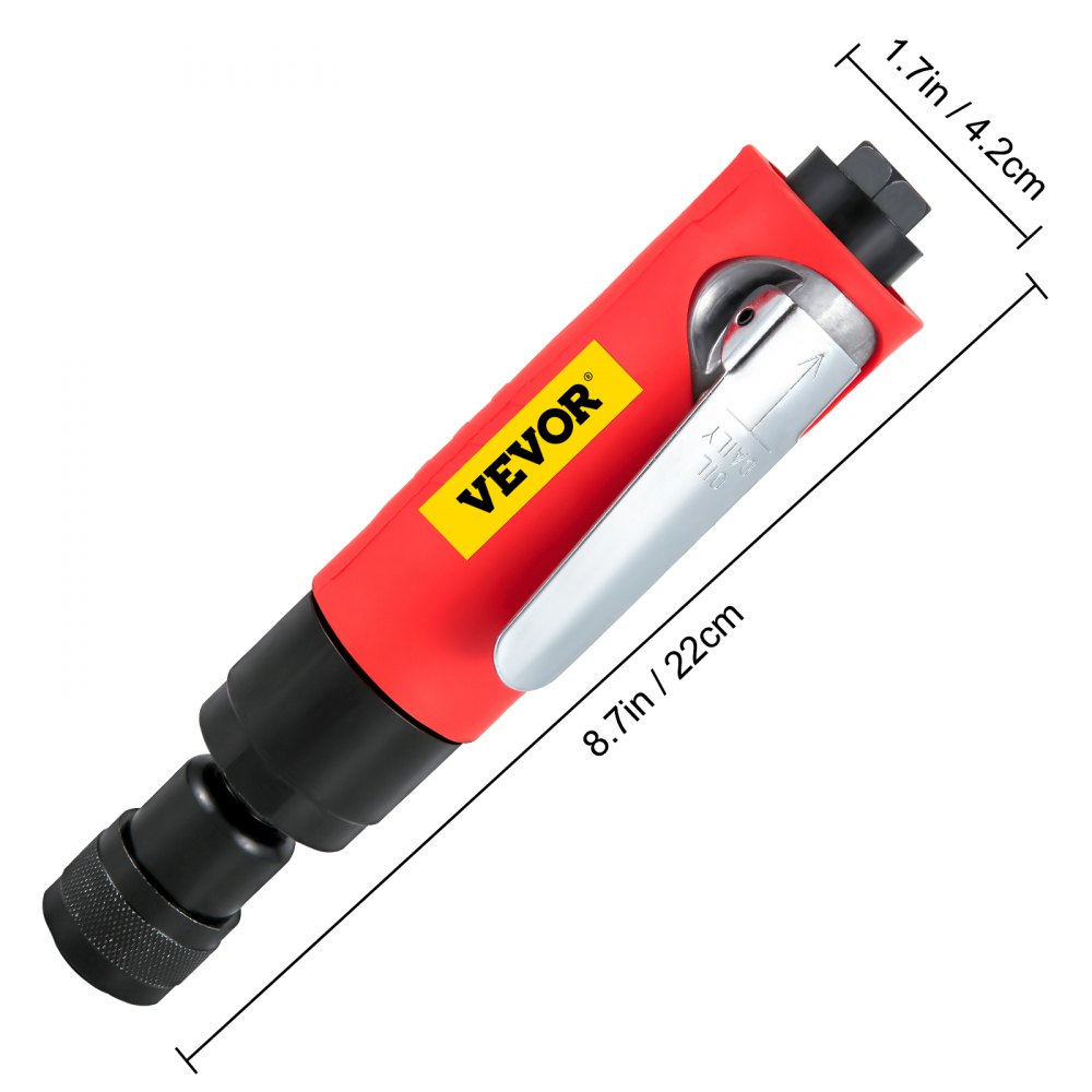 VEVOR Air Tire Buffer, 2500rpm Low Speed Tire Buffer, 35 mm Pneumatic Buffing Tool, Variable Speed Tire Grinder With Whip Hose, Tire Repair Buffing Wheel For Inner Liner Cleaning, Reaming And Drilling