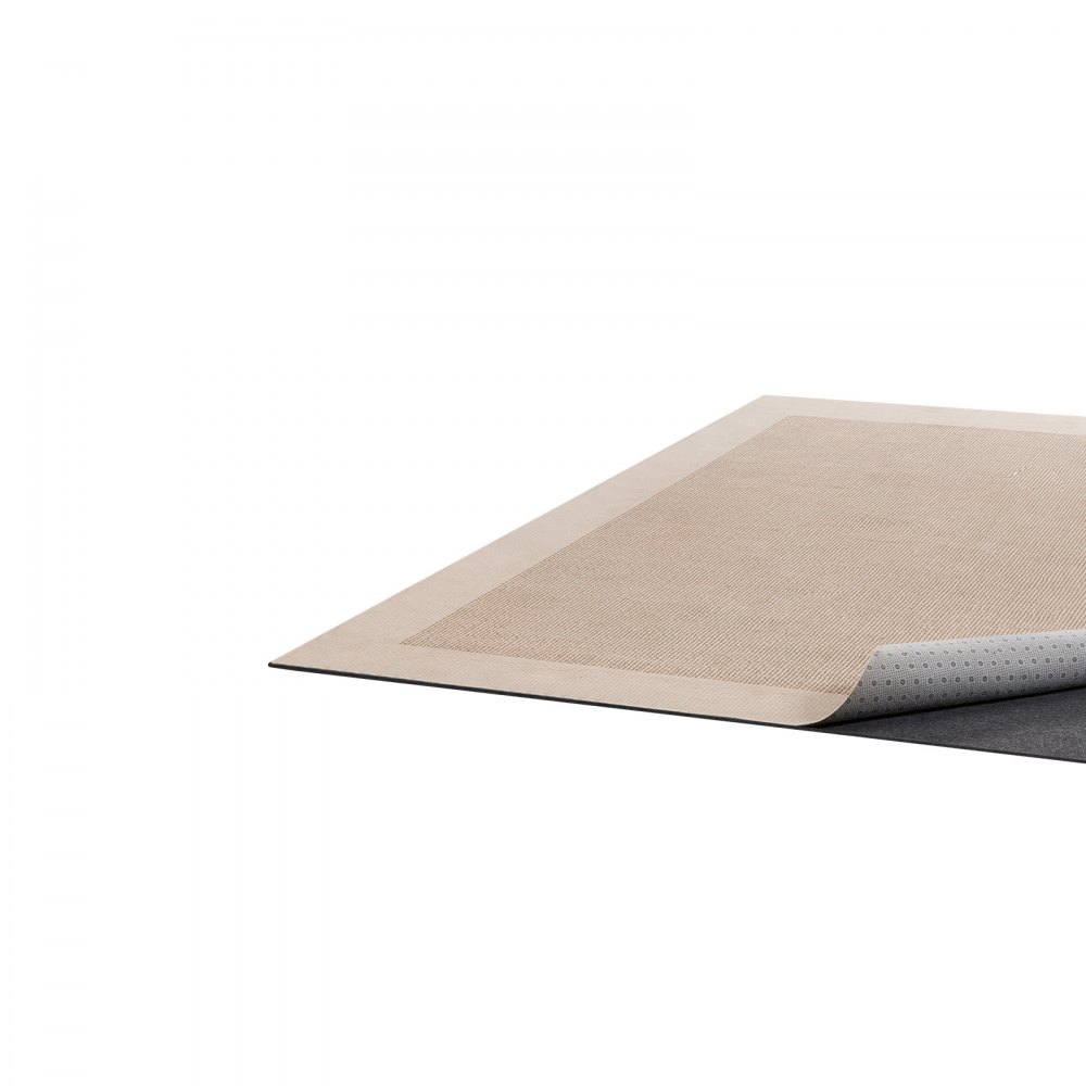 VEVOR Rug Pad 2.74 x 3.66 m, Non-slip Carpet Area Pad, Rug Mat Padding with Dual Surface Felt Cushion & Rubber Gripper, Hardwood Floor Protection for All Floors, Finishes, Keeps Carpets in Place