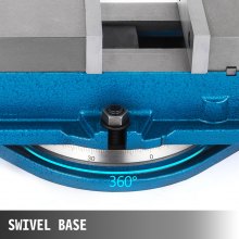 VEVOR 80MM Heavy Duty Milling Vise Bench Clamp Vise High Precision Clamping Vise 3 Inch Jaw Width with 360 Degree Swiveling Base CNC Vise