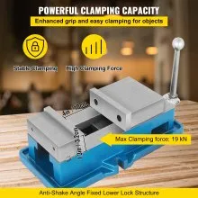 VEVOR 4 Inch ACCU Lock Down Vise Precision Milling Vise 4 Inch Jaw Width Drill Press Vise Milling Drilling Machine Bench Clamp Clamping Vice(4")