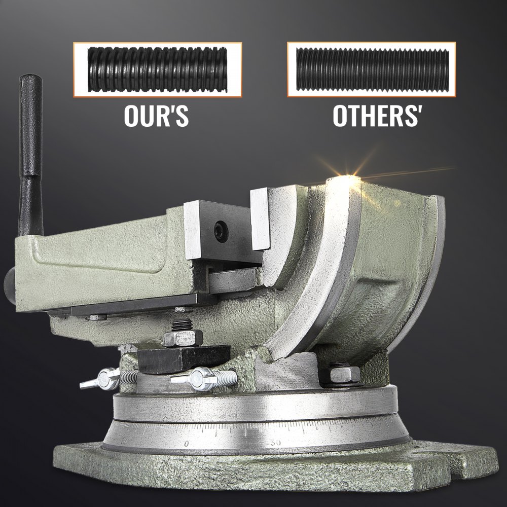 2 Way 4" Tilting & Swivel Milling Vice Drilling Milling Clamping Vise NEWEST