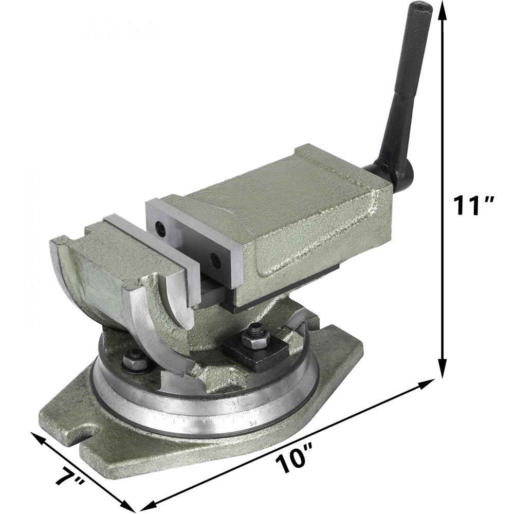 2 Way 4" Tilting & Swivel Milling Vice Drilling Milling Clamping Vise NEWEST