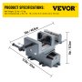 4" Cross Slide Vise Drill Press Metal Milling 2 Way X-Y Heavy Duty Clamp Machine