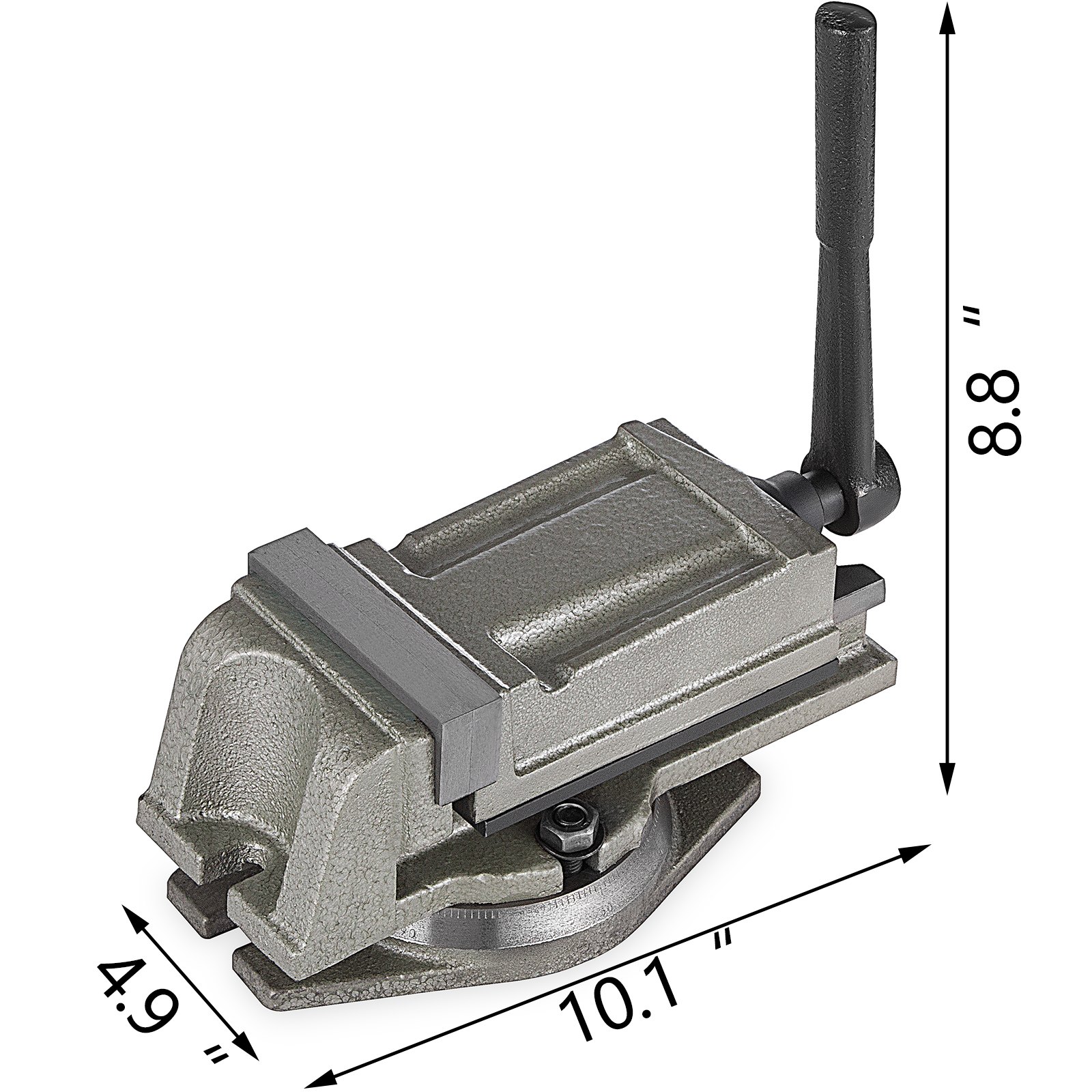 4"(100mm) Precision Swivel Rotating Base Bench Vice Milling Solid Detachable