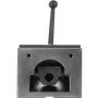 front view of sturdy VEVOR milling vice with handle and mounting holes.