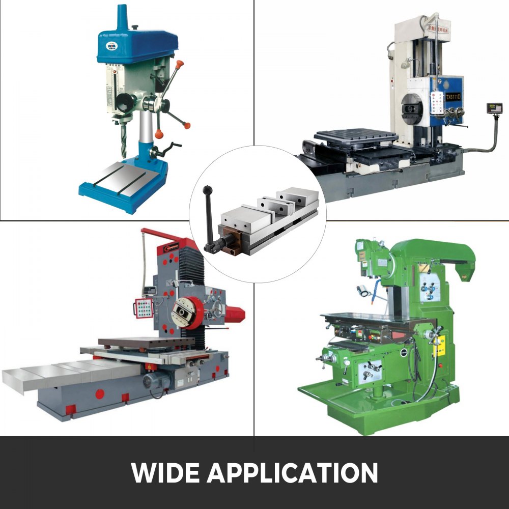 VEVOR 6 inch CNC Double Vise Milling Drilling Machine 11.10 inch Max Jaw Opening (6 inch)