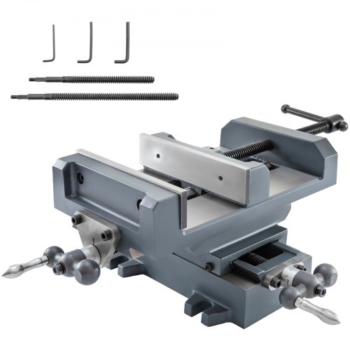 8-3/8'' Compound Cross Slide Industrial Strength Benchtop Vise Clamp Tool