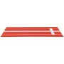 VEVOR Softball Pitching Mat, 10x3 ft Baseball Pitching Rubber Mound, Antifade Turf and Antislip Foam Backing Portable Training Aid, Fastpitch Equipment for Pitchers Indoor Outdoor Practice, Red