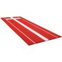 VEVOR Softball Pitching Mat, 10x3 ft Baseball Pitching Rubber Mound, Antifade Turf and Antislip Foam Backing Portable Training Aid, Fastpitch Equipment for Pitchers Indoor Outdoor Practice, Red