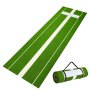 VEVOR Softball Pitching Mat, 10' x 3' Softball Pitching Mound, Antislip Antifade Rubber Softball Pitching Training Aid, Pitch Practice Mat for Pitchers Indoor Outdoor Pitching Practice, Green