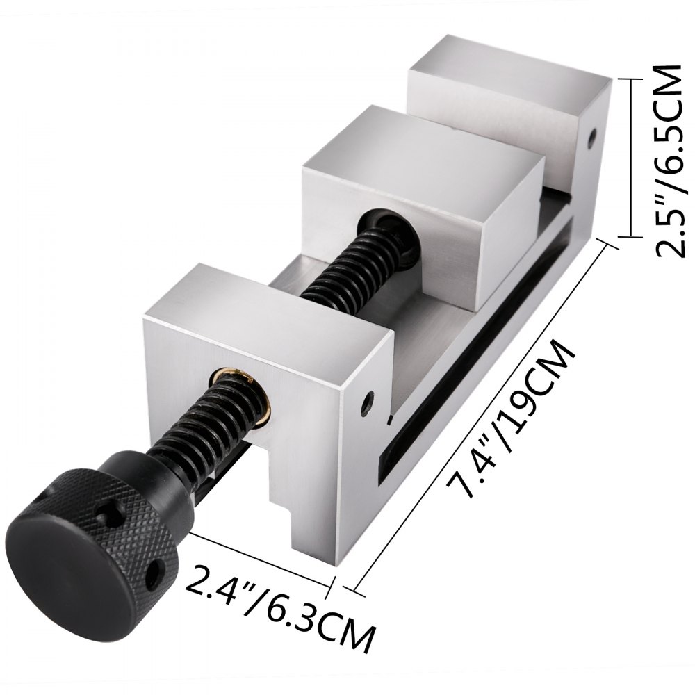 VEVOR Mill Vise Clamp Plus Wrench 2-1/2" Jaw Width Drill Press Vice Precise Vise