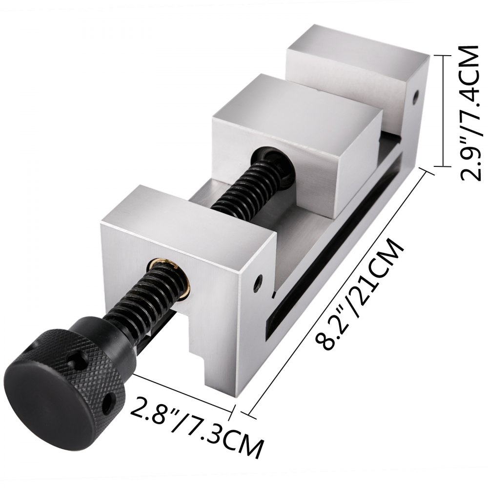 VEVOR Mill Vise Clamp Plus Wrench 3" Jaw Width Drill Press Vice Precision Vise