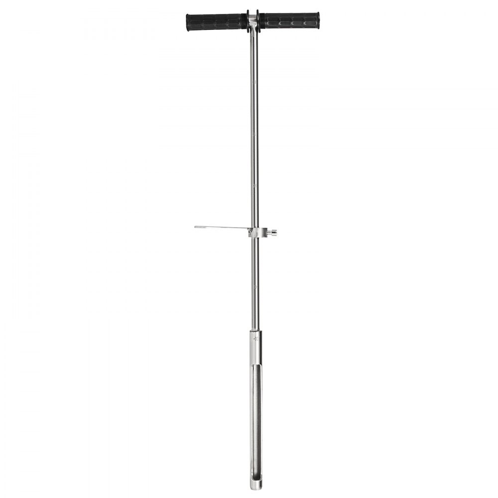 37”soil Probe Sampler T-style Handle W/ Foot Pedal Stainless Steel Soil Sampler
