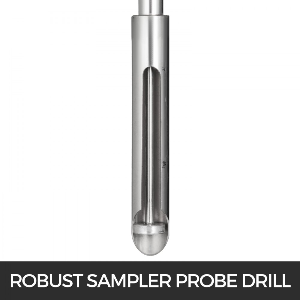 40" Soil Sampler 1.5" Probe Bulldozing W/ Foot Pedal Stainless Steel Sampling