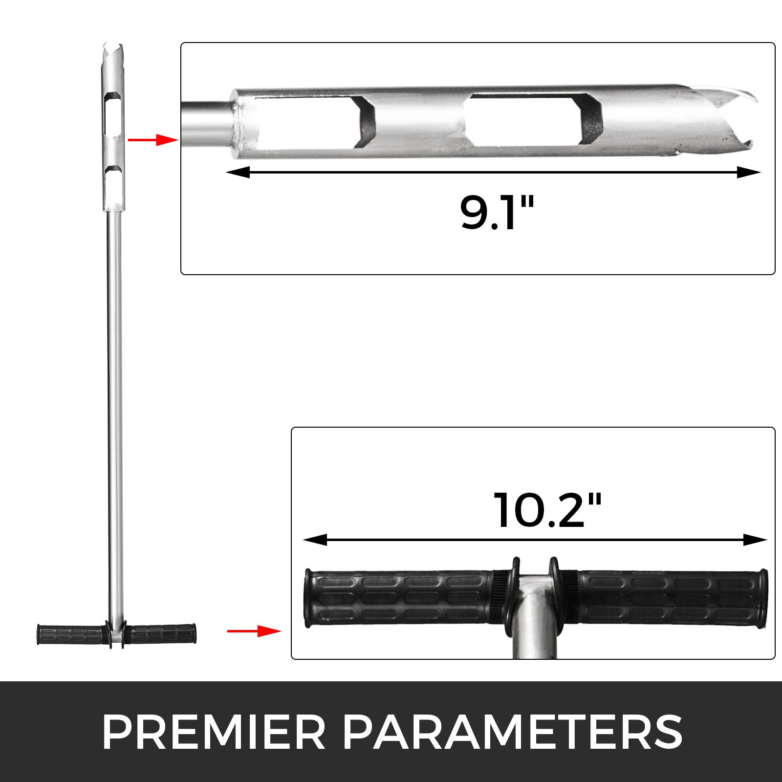 Stainless Steel Sampling Soil Sampler Probe Original Soil (dutch Drill，1m*42mm)