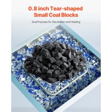 0.8-1.2 Inch Lava Rocks Fire Stones Reusable for Fire Pit Fireplace