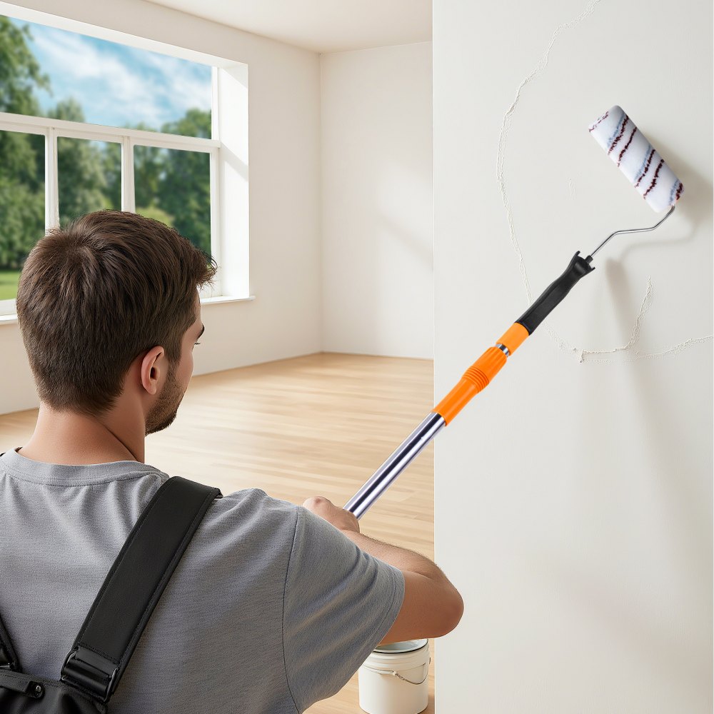VEVOR 4 Inch Paint Roller Frame, Paint Handles Fits 4 in Mini Roller, Painting Supplies for Wall House Homes, Lightweight Mini Rollers Tools for Ceiling Small Areas Edges and Corners, 12 Pack, Black