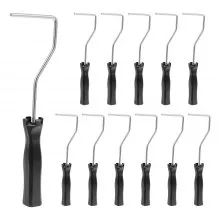 4 Inch Paint Roller Frame Paint Handles 12 Pack Mini Painting Supplies Black