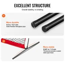 VEVOR L Screen Baseball for Batting Cage, 7x7 ft Baseball & Softball Safety Screen, Body Protector Portable Batting Screen with Carry Bag & Ground Stakes, Baseball Pitching Net for Pitchers Protection