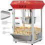 Máquina para hacer palomitas de maíz VEVOR, máquina para hacer palomitas de maíz para encimera de 8 Oz, 850 W, 48 tazas, color rojo