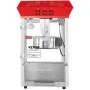 VEVOR Popcorn Maker, 850W Popcorn Popper Machine, 8 Oz Kettle Makes 48 Cups per Batch, Countertop Popcorn Maker with Tempered Glass, Includes 4 Scoops, Movie Theater Style, Red