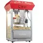 VEVOR Popcorn Maker, 850W Popcorn Popper Machine, 8 Oz Kettle Makes 48 Cups per Batch, Countertop Popcorn Maker with Tempered Glass, Includes 4 Scoops, Movie Theater Style, Red