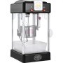 VEVOR Popcorn Maker, 300W Popcorn Popper Machine, 2.5 Oz Kettle Makes 4 QT per Batch, Tabletop Popcorn Maker with PP Door, Includes 2 Scoops and Tray, Movie Theater Style, Black