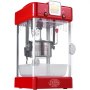 Máquina para hacer palomitas de maíz VEVOR de 300 W, hervidor de 75 ml (2.5 oz), 4 cuartos de galón por tanda, de sobremesa con puerta de polipropileno, incluye 2 palas y bandeja, estilo cine, color rojo