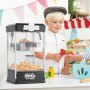 VEVOR Aparat de popcorn, Aparat de popcorn de 480 W, Fierbător de 113 ml, Produce 0,6 litri per lot, Aparat de popcorn de masă, Include 3 linguri, Stil cinematograf, Negru