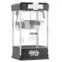 VEVOR Aparat de popcorn, Aparat de popcorn de 480 W, Fierbător de 113 ml, Produce 0,6 litri per lot, Aparat de popcorn de masă, Include 3 linguri, Stil cinematograf, Negru