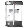 VEVOR Aparat de popcorn, Aparat de popcorn de 480 W, Fierbător de 113 ml, Produce 0,6 litri per lot, Aparat de popcorn de masă, Include 3 linguri, Stil cinematograf, Negru