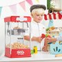 Máquina de pipoca VEVOR, máquina de estourar pipocas de 480 W, chaleira de 4 oz rende 1,5 galão por lote, máquina de pipoca de mesa, inclui 3 bolas, estilo cinema, vermelha