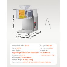 VEVOR Electric Meat Cutter Machine 850W Commercial Meat Slicer Cutting Machine