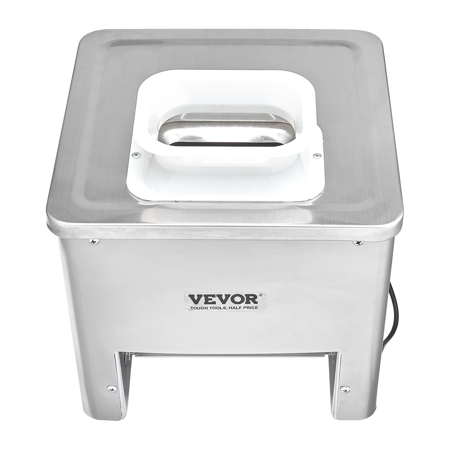 VEVOR Meat Cutter Machine, 550W Meat Slicer, 350 lb/h Commercial Meat Cutting Machine, Stainless Steel, 3.5 mm Thickness, Electric Food Cutting Slicer for Home Kitchen, Restaurant, Supermarket
