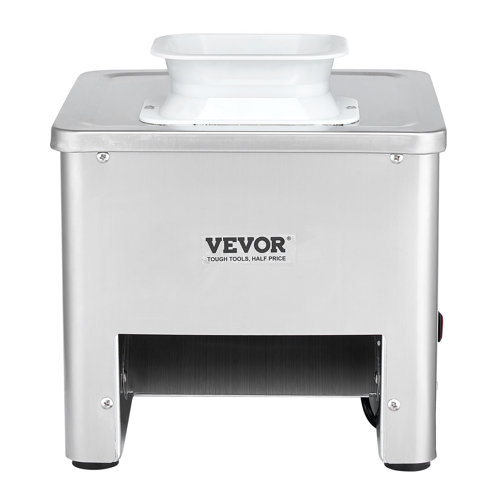VEVOR Meat Cutter Machine, 550W Meat Slicer, 350 lb/h Commercial Meat Cutting Machine, Stainless Steel, 3.5 mm Thickness, Electric Food Cutting Slicer for Home Kitchen, Restaurant, Supermarket