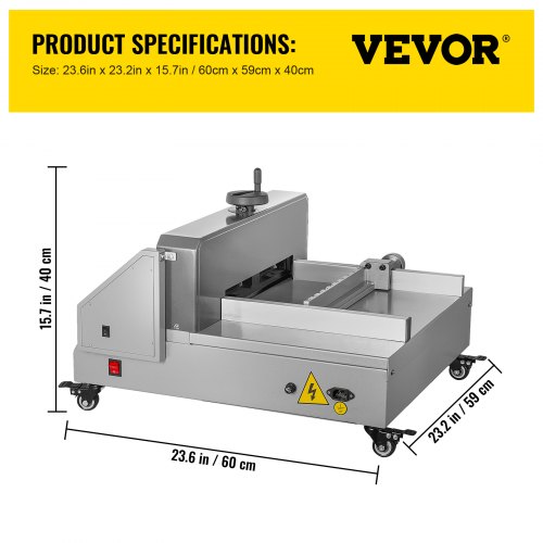 VEVOR Electric Paper Cutter 0-330 Cutting Width, Electric Paper Trimmer, 40mm Cutting Thickness, Desktop Cutting Paper Machine, Industrial Paper Cutter, Heavy Duty Paper Cutter, for Office, School
