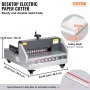 VEVOR electric paper cutter, durable metal body, 4 cm cutting depth up to 400 sheets.